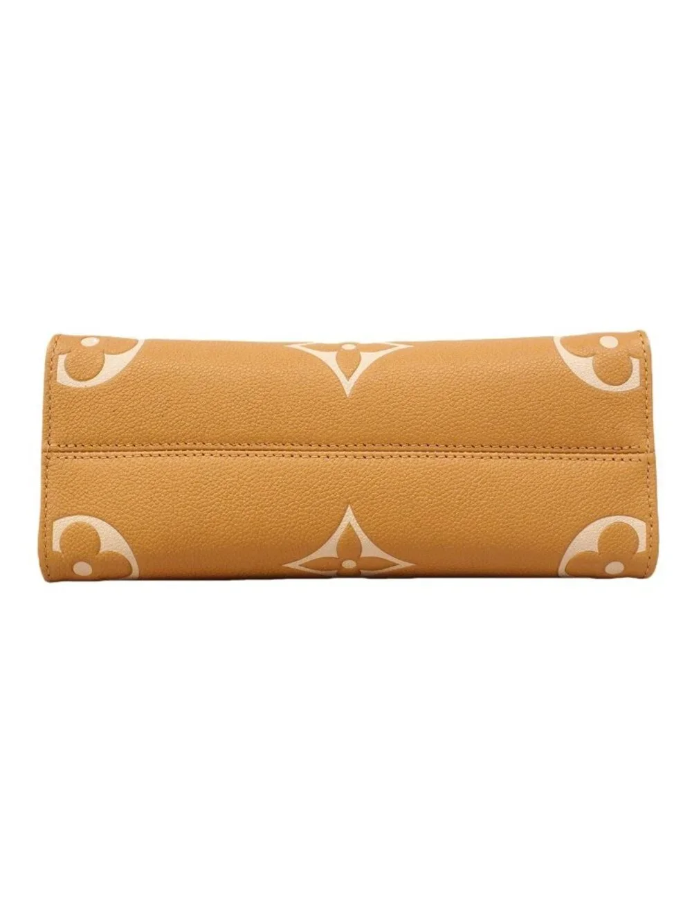 Louis Vuitton Handbag Monogram Empreinte Bicolor On The Go PM Arizona Cream